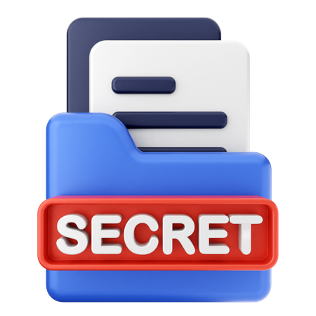 Dossier secret  3D Icon