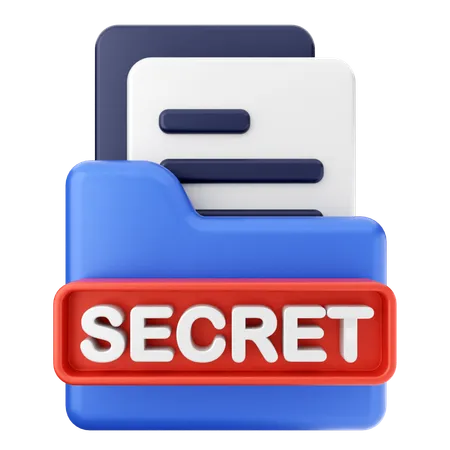 Dossier secret  3D Icon