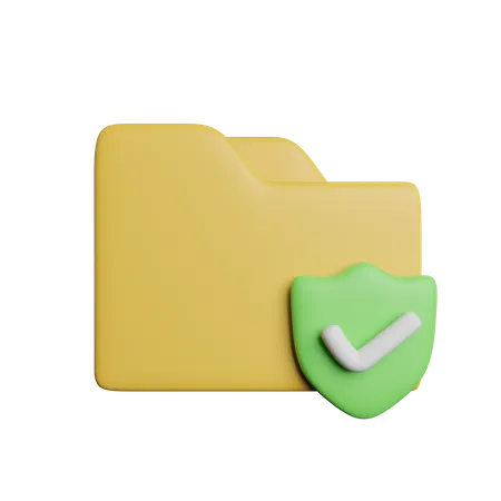 Dossier sécurisé  3D Icon