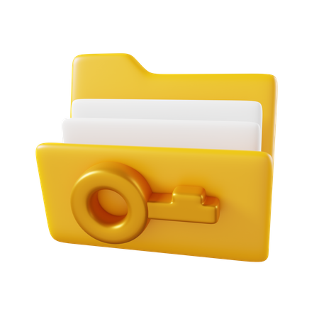 Dossier sécurisé  3D Icon