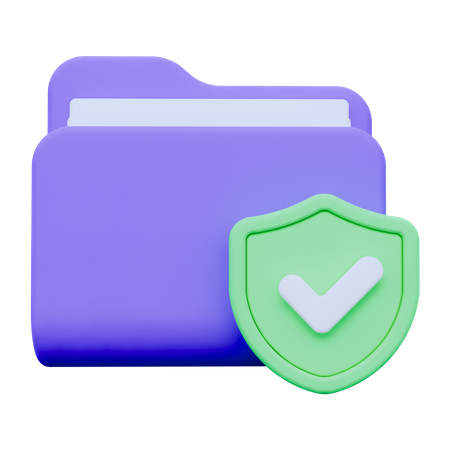Dossier sécurisé  3D Icon