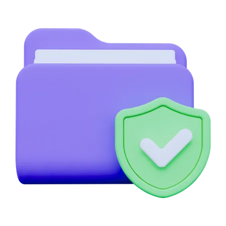 Dossier sécurisé  3D Icon