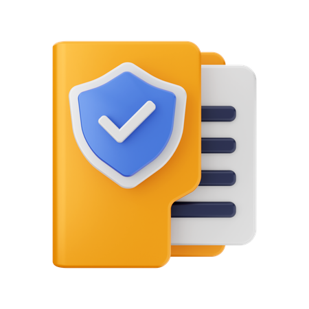 Sécurité des dossiers  3D Icon