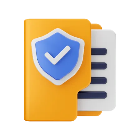 Sécurité des dossiers  3D Icon