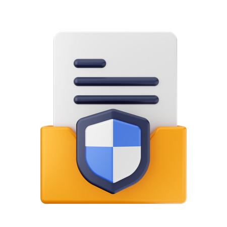 Sécurité des dossiers  3D Icon