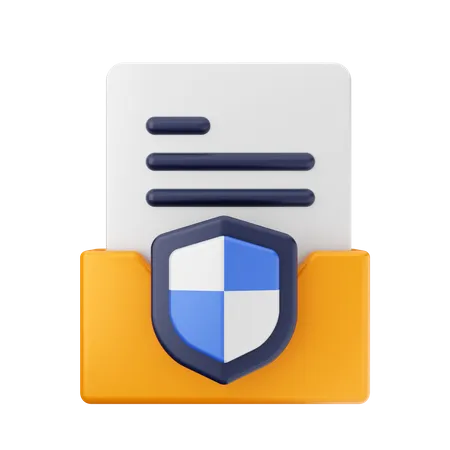 Sécurité des dossiers  3D Icon