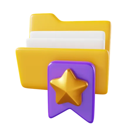 Dossier de favoris  3D Icon