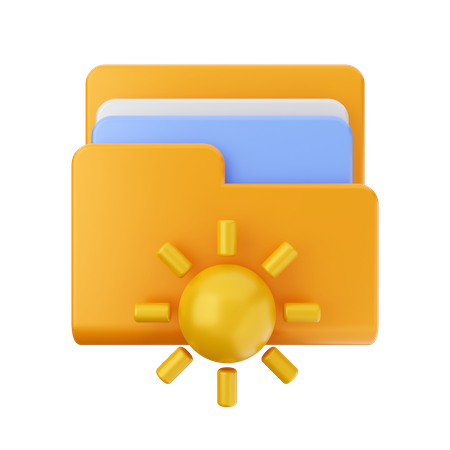 Dossier soleil  3D Icon