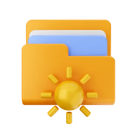 Dossier soleil  3D Icon