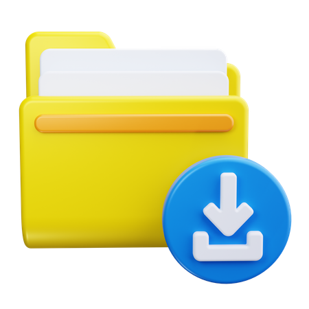 Téléchargement de dossier  3D Icon