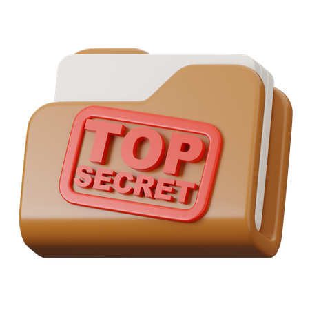 Dossier top secret  3D Icon