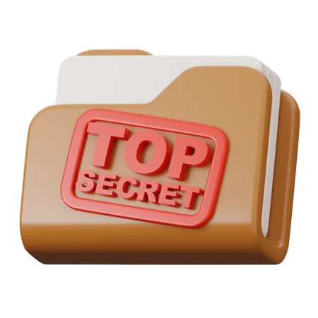 Dossier top secret  3D Icon