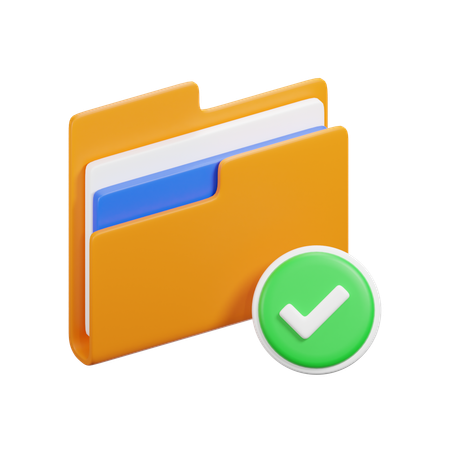 Dossier vérifié  3D Icon