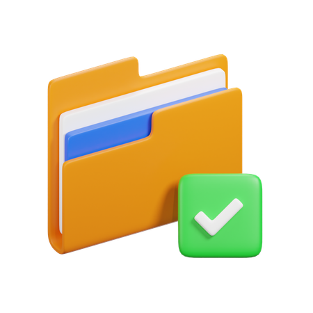 Dossier vérifié  3D Icon