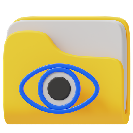 Dossier visible  3D Icon