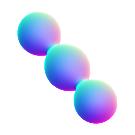 Dot Ball Abstract Shape  3D Icon