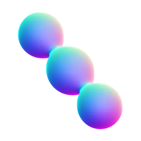 Dot Ball Abstract Shape  3D Icon