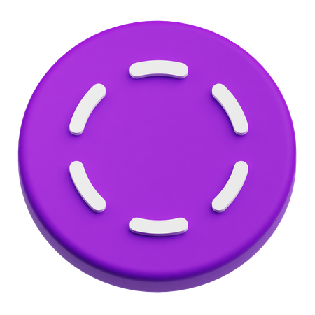 Doted Circle  3D Icon