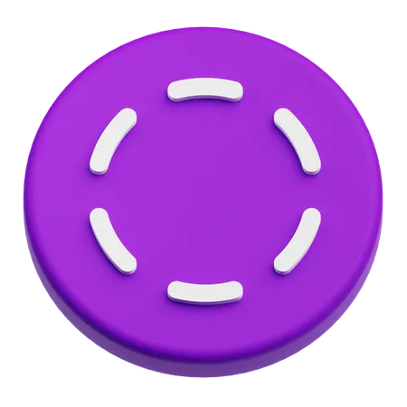 Doted Circle  3D Icon