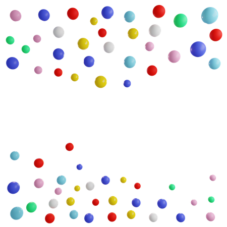 Dotted Confetti  3D Icon