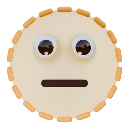 Dotted Line Face  3D Icon