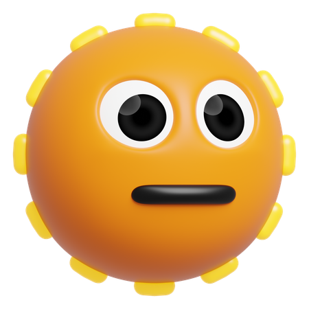 Dotted Line Face Emoji  3D Icon