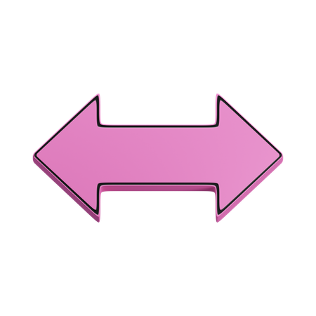 Double arrow horizontal  3D Icon