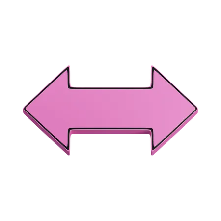 Double arrow horizontal  3D Icon