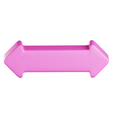 Double Arrow Pointing Left And Right  3D Icon