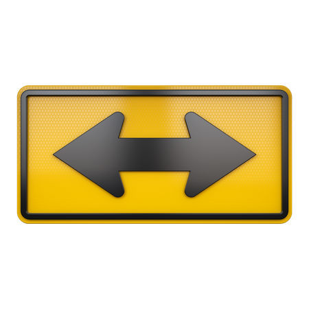 Double Arrow Sign  3D Icon