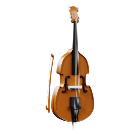 Double Bass  3D Icon