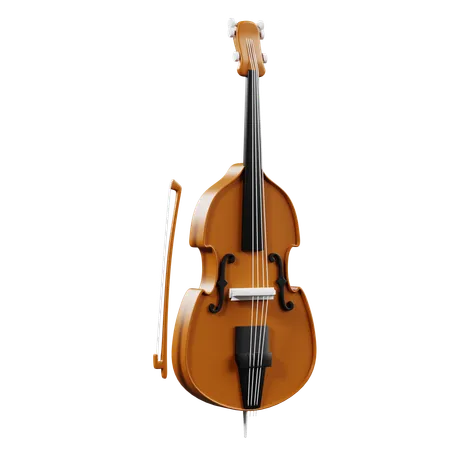 Double Bass  3D Icon