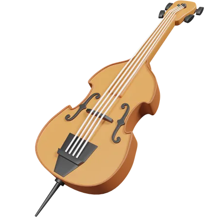 Double Bass 3D Icon