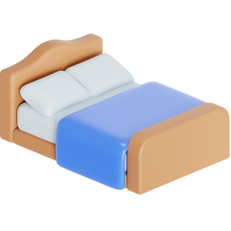 Double bed  3D Icon