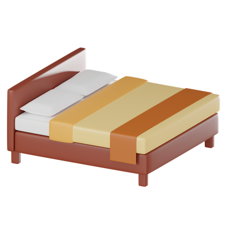 Double Bed  3D Icon