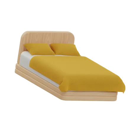 Double Bed  3D Icon