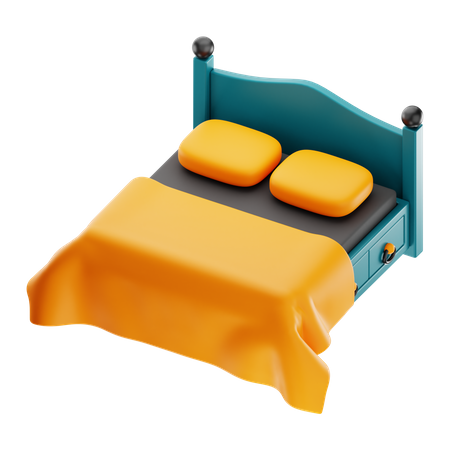 Double Bed  3D Icon