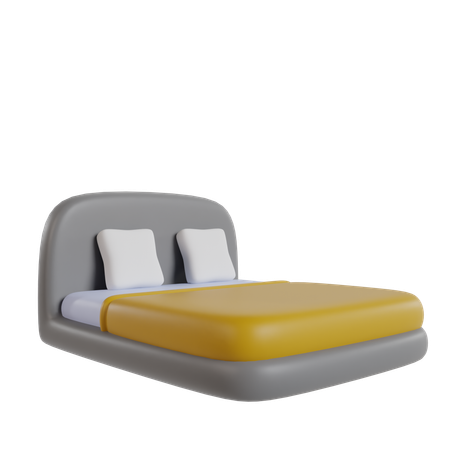 Double Bed  3D Icon