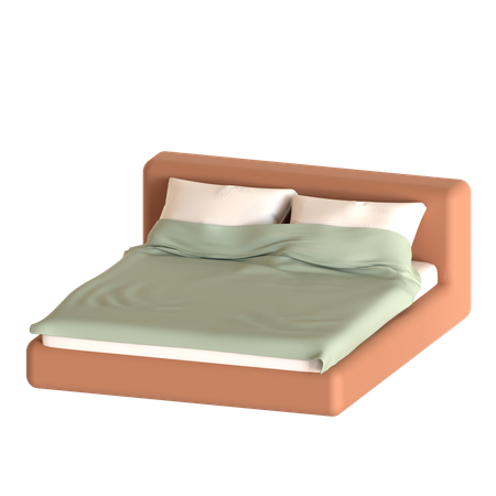 Double Bed  3D Icon