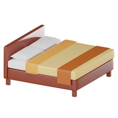 Double Bed  3D Icon