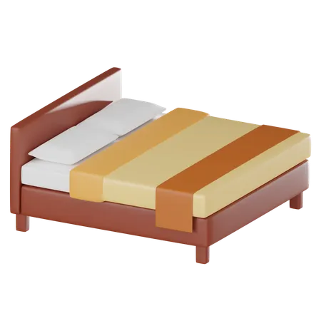 Double Bed  3D Icon