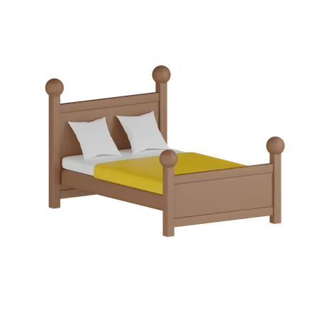 Double Bed  3D Icon