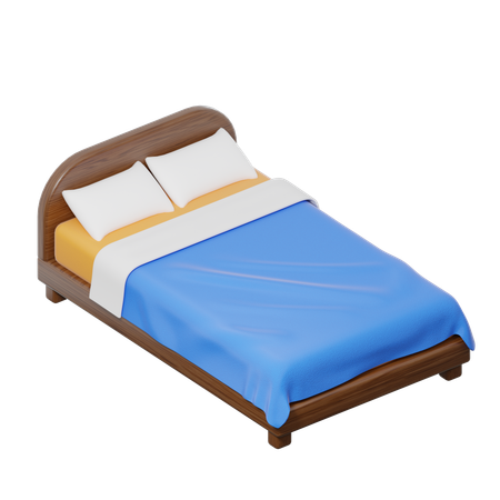 Double Bed  3D Icon