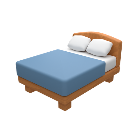 Double Bed 3D Icon