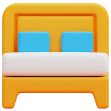 Double Bed  3D Icon