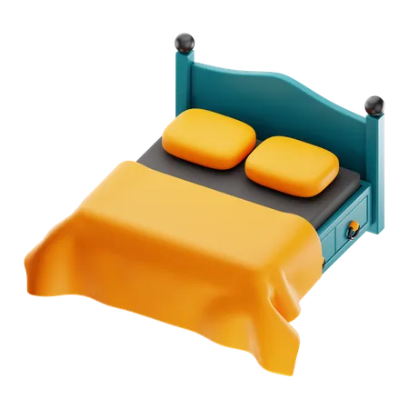 Double Bed  3D Icon