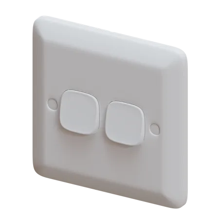 Double Button Switch  3D Icon