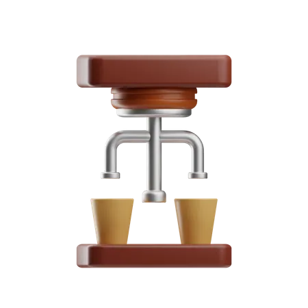 Double café  3D Icon