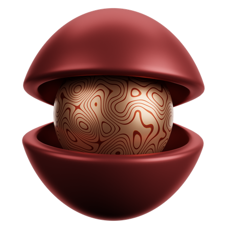 Chapeaux doubles en forme de sphère  3D Icon