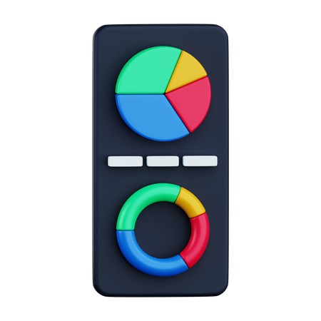 Double chart  3D Icon